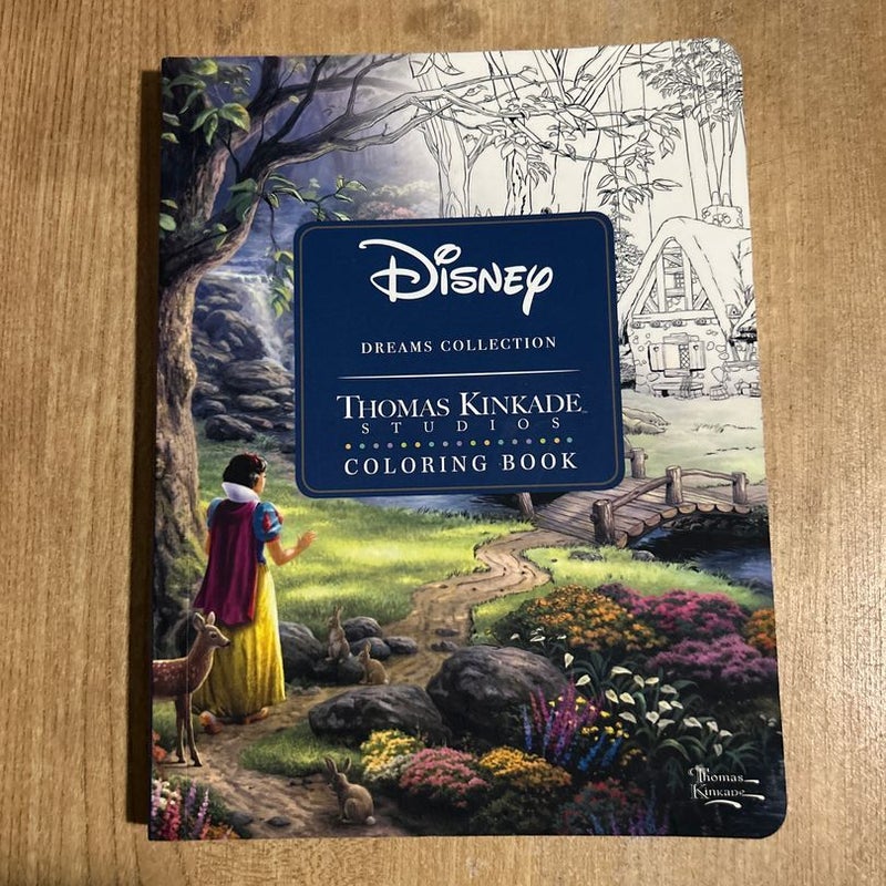 Disney Dreams Collection Thomas Kinkade Studios Coloring Book