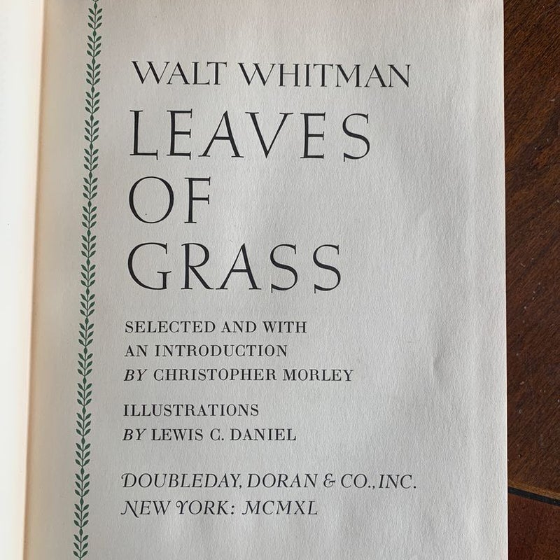 (Rare/1st Ed.) Leaves of Grass