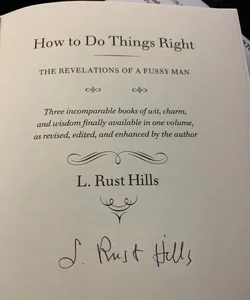 How to Do Things Right (Signed, 1st Ed.)