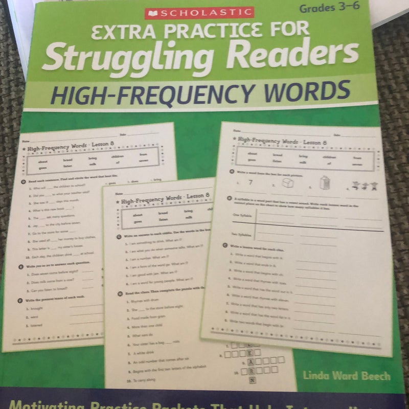 Extra Practice for Struggling Readers: High-Frequency Words