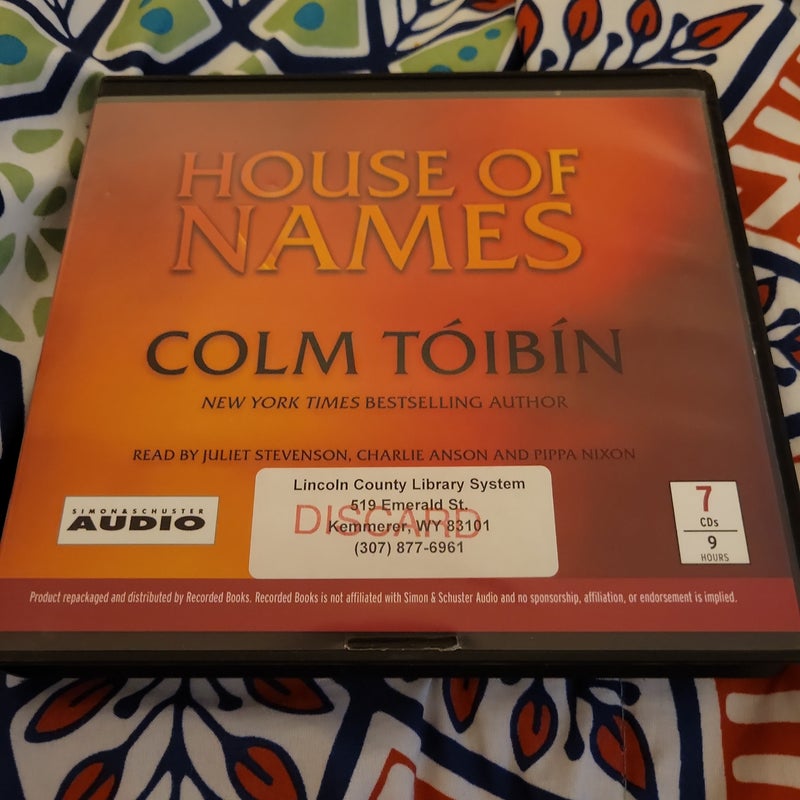 House of Names CD book