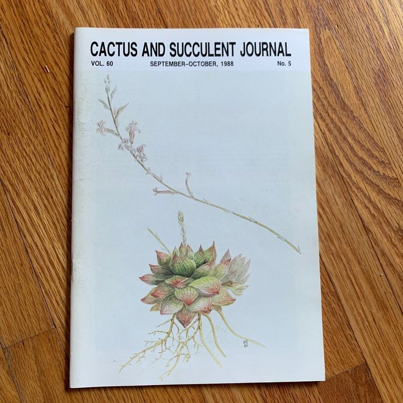 Cactus and Succulent Journal by Cactus and Succulent Society of America