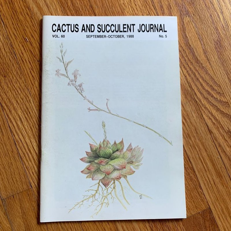 Cactus and Succulent Journal by Cactus and Succulent Society of America, Paperback Pangobooks
