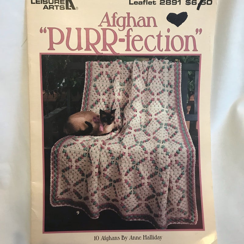 Afghan Purr-fection Leisure Arts 2891