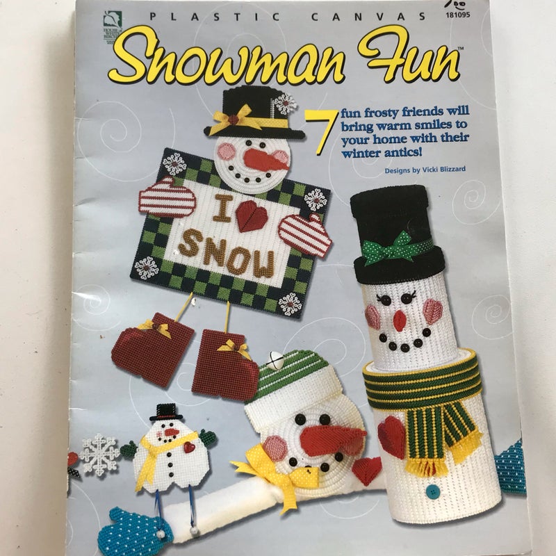 Snowman Fun Plastic Canvas Pattern
