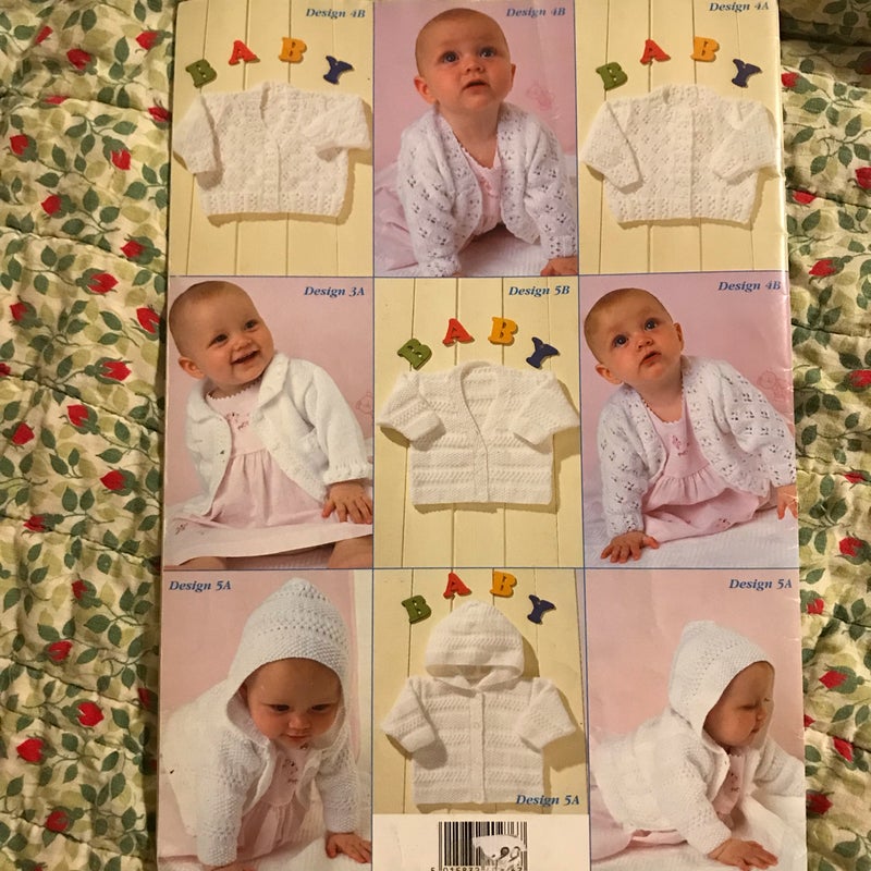 Classic Collection in White Baby Knitting Pattern 