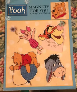 Pooh Magnets For You Plastic Canvas Pattern