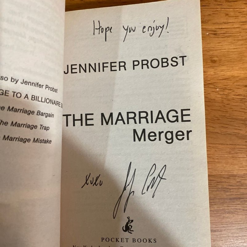 The Marriage Merger -signed copy 