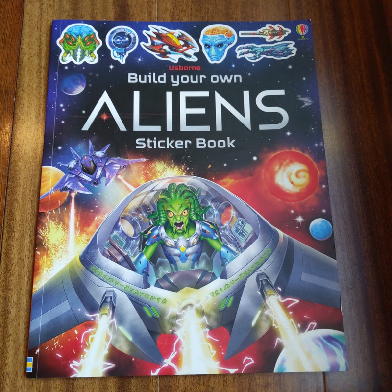 Usborne Build your own Aliens sticker book