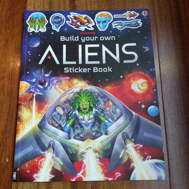 Usborne Build your own Aliens sticker book