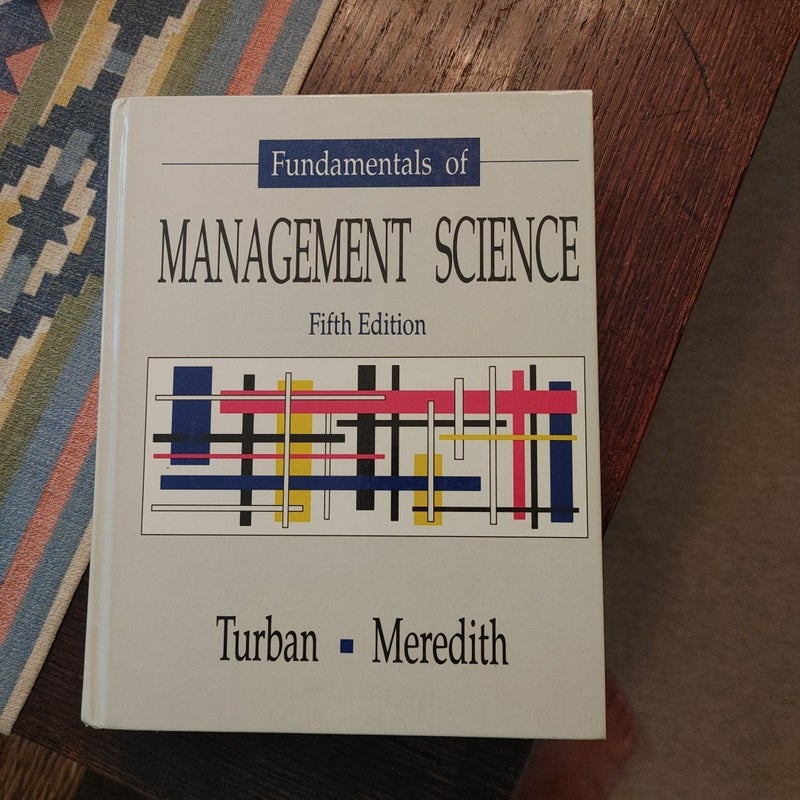 Fundamentals of Management Science