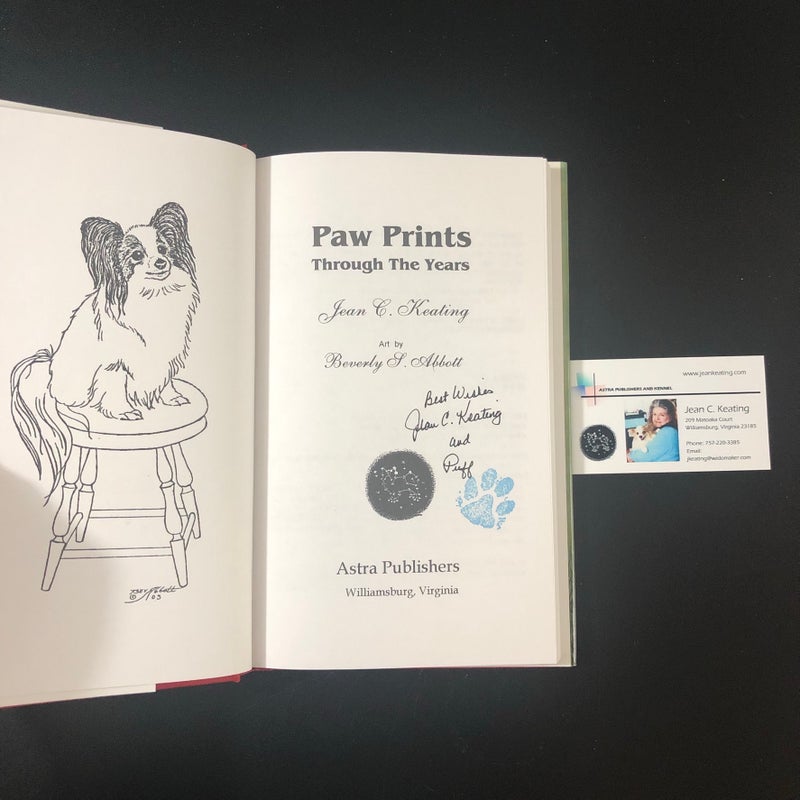 SIGNED: Paw Prints Through the Years