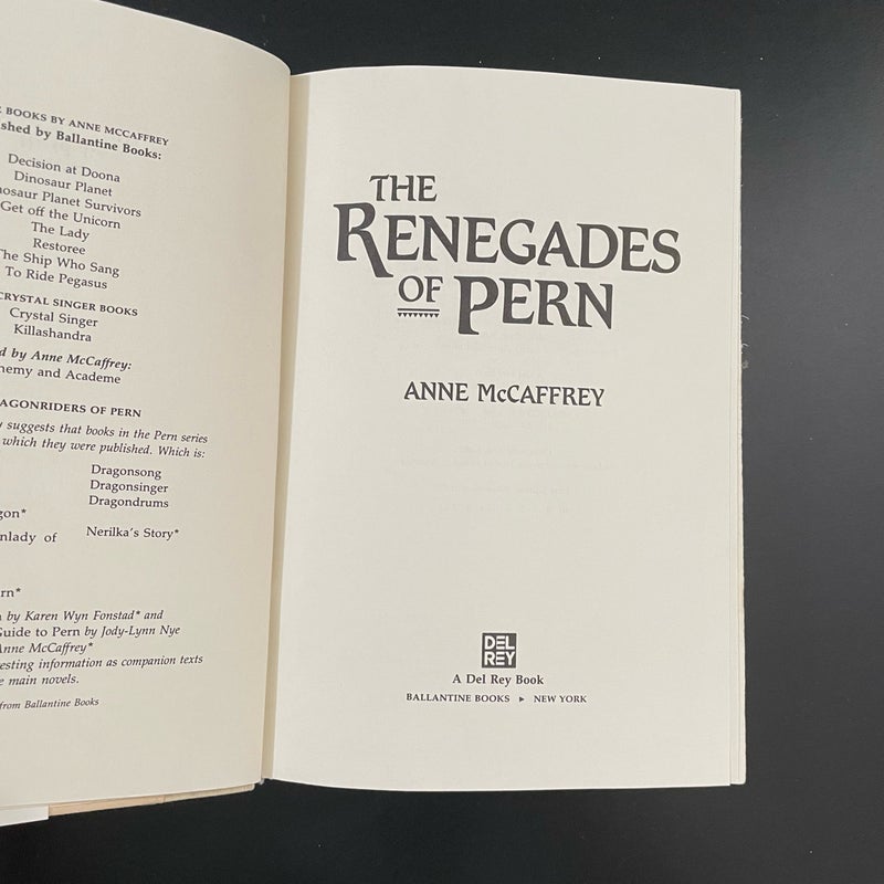 The Renegades of Pern 