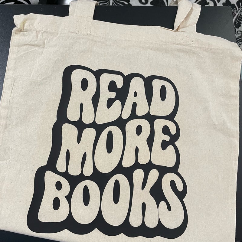 Read More Books Tote Bag Outline Version