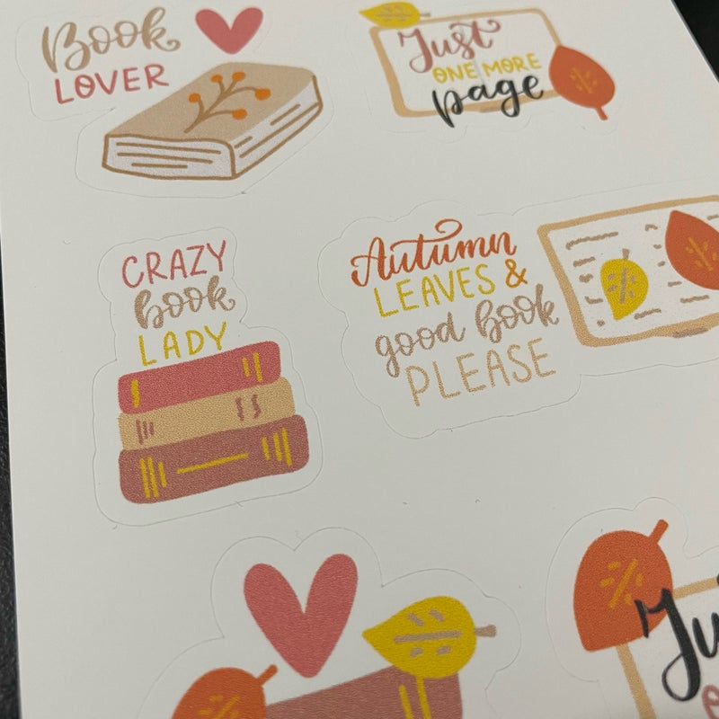 Autumn Vinyl Sticker Sheet