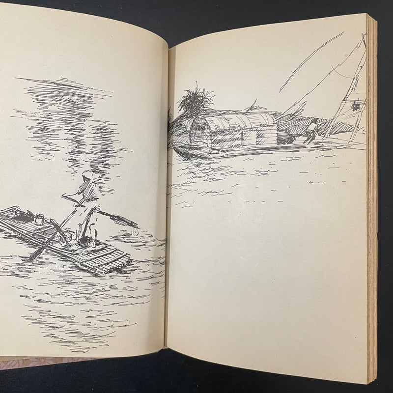 An American Artist Looks at Taiwan 1969 Sketch Book Pencil Drawings 