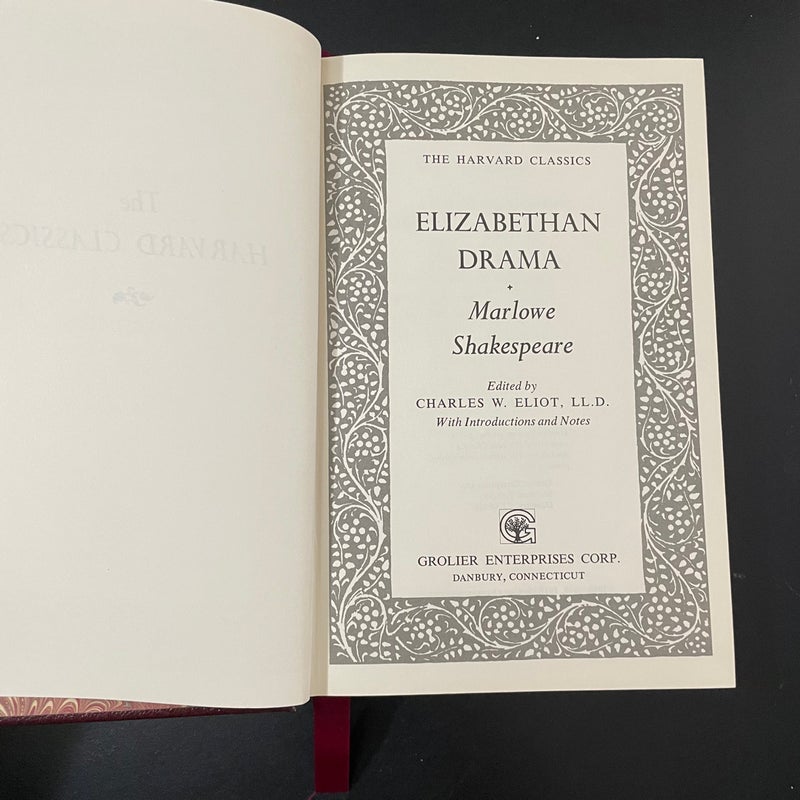 Elizabethan Drama Harvard Classics