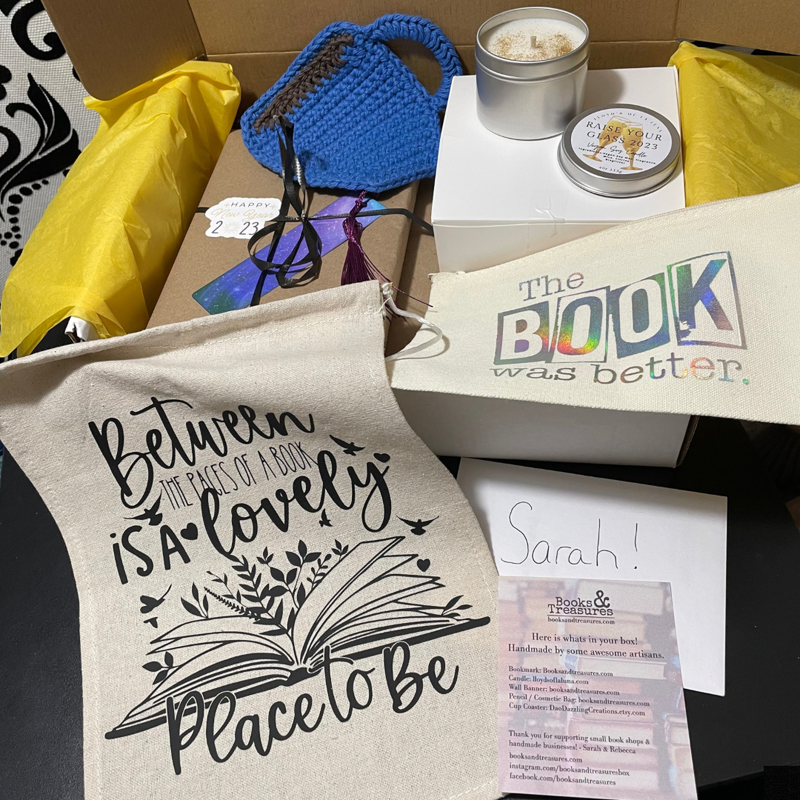 Blind Date with a Book Gift Box with Handmade Gifts