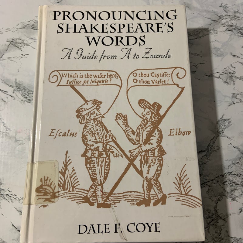 Pronouncing Shakespeare's Words
