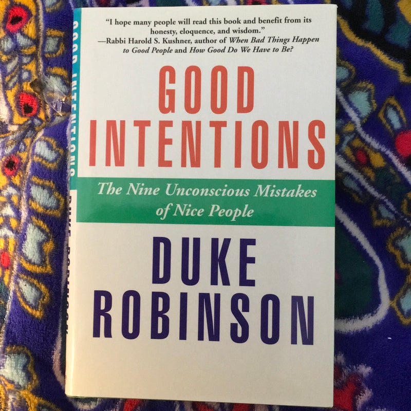 Good Intentions SIGNED COPY!