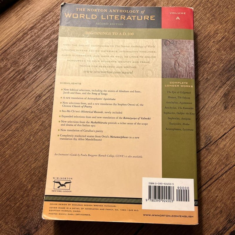 The Norton Anthology of World Literature