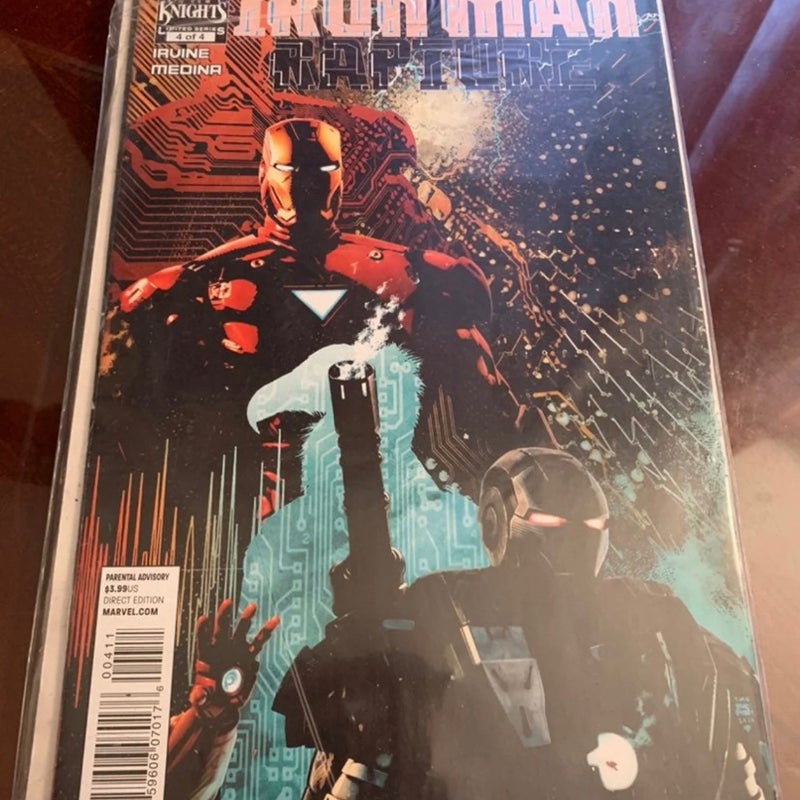 Marvel Knights Iron Man Rapture Comic Issues #1 and #4