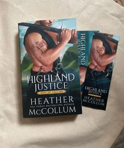 Highland Justice-comes with bookmark & postcard 