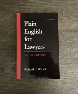 Plain English for Lawyers - 3rd Edition 