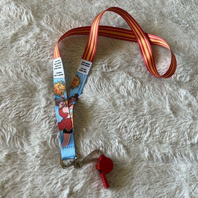 Rainbow Crate Cheer Up - Love and Pompoms Lanyard Whistle