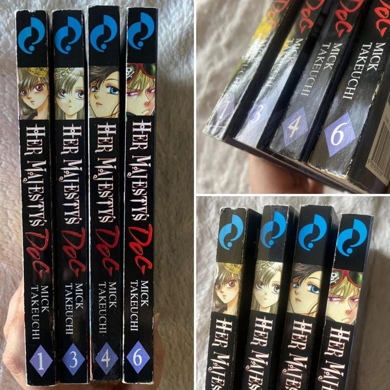 Her Majesty’s Dog Manga Volumes 1, 3, 4 & 6