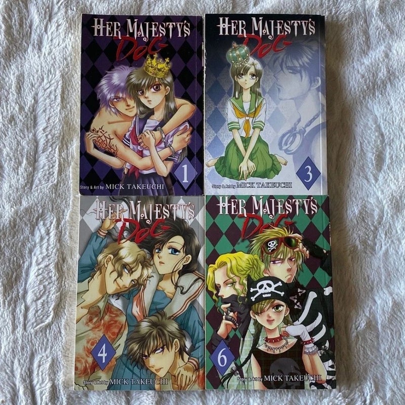 Her Majesty’s Dog Manga Volumes 1, 3, 4 & 6