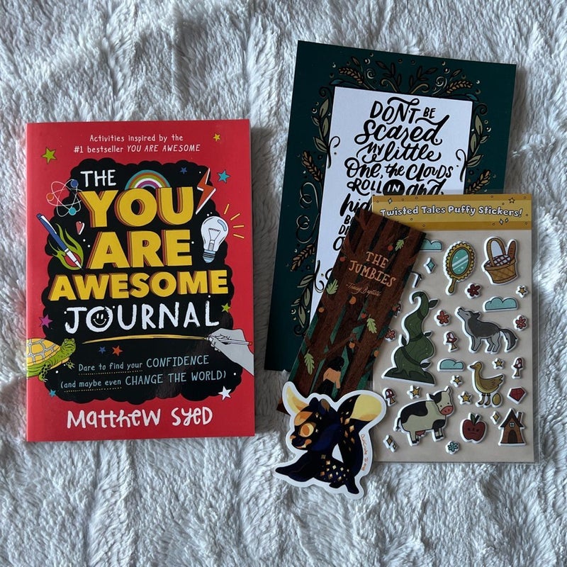 Owlcrate Jr. The You Are Awesome Journal Middle Grade Bundle