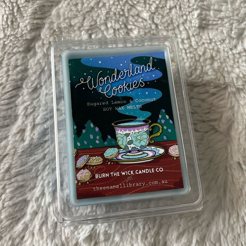 The Enamel Library 2022 Advent Calendar Alice in Wonderland Wonderland Cookies Wax Melt