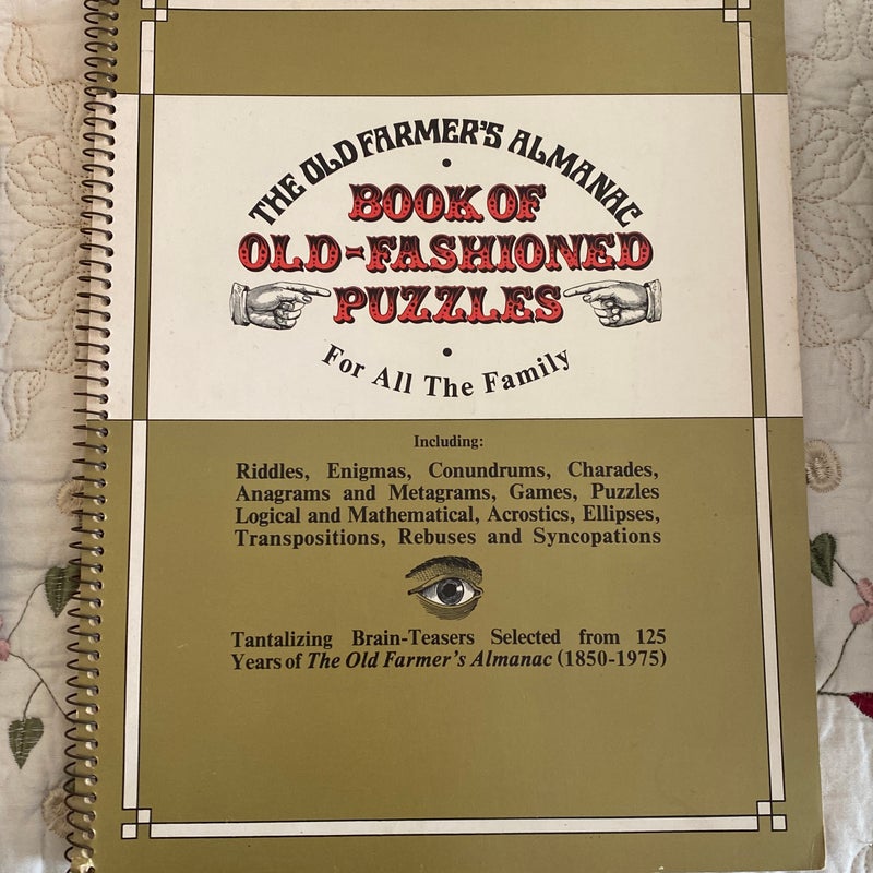 The Old Farmer's Almanac Book of Old-Fashioned Puzzles