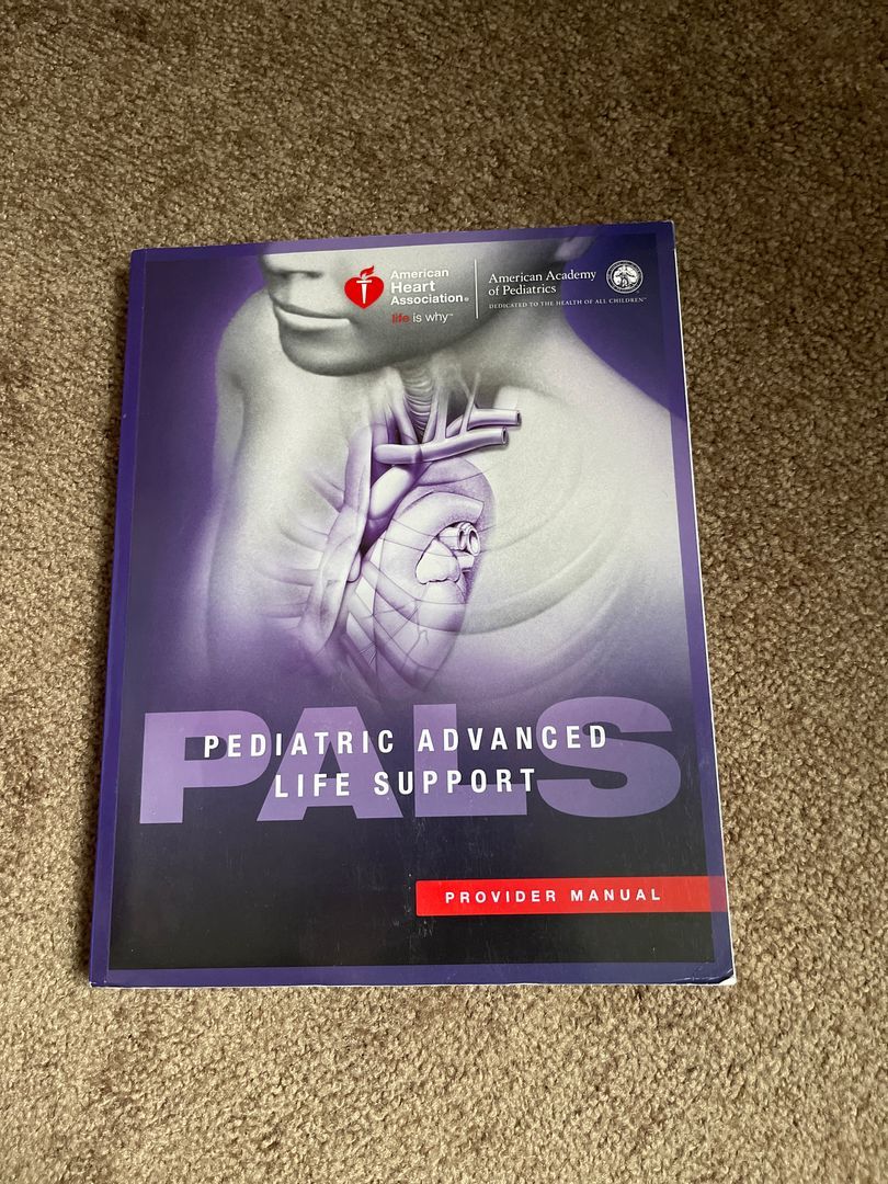 Pediatric Avanced Life Support Provider Manual