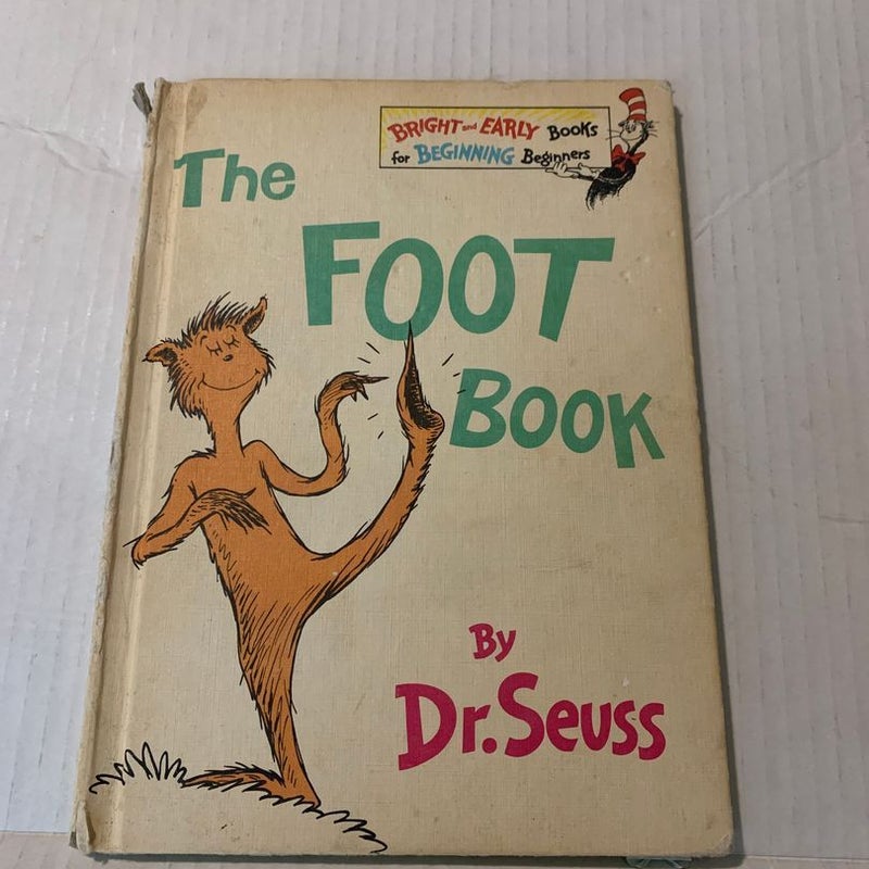 1968 Dr. Seuss The Foot Book Hardcover Random House Book Club Edition