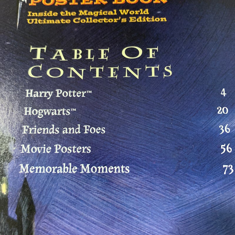 Harry Potter Poster Book by Time Inc. Home Entertainment Staff