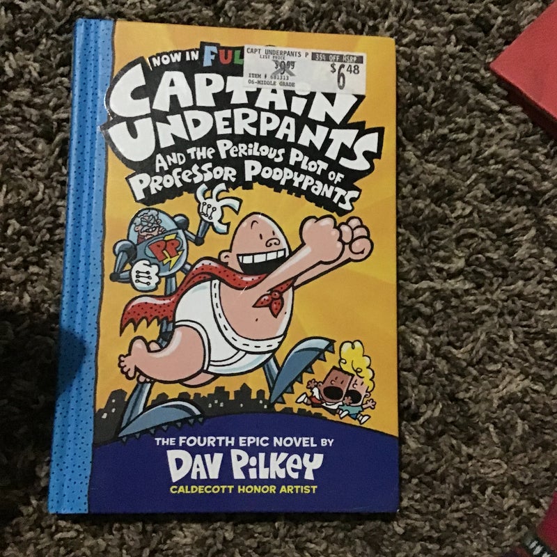 Captain Underpants and the Perilous Plot of Professor Poopypants (Captain  Underpants #4) : Pilkey, Dav, Pilkey, Dav: : Toys & Games