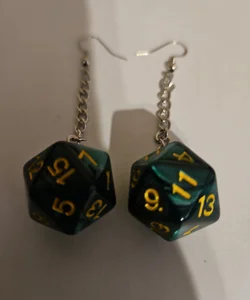 Dungeons and D ragons Dice Drop Earrings 