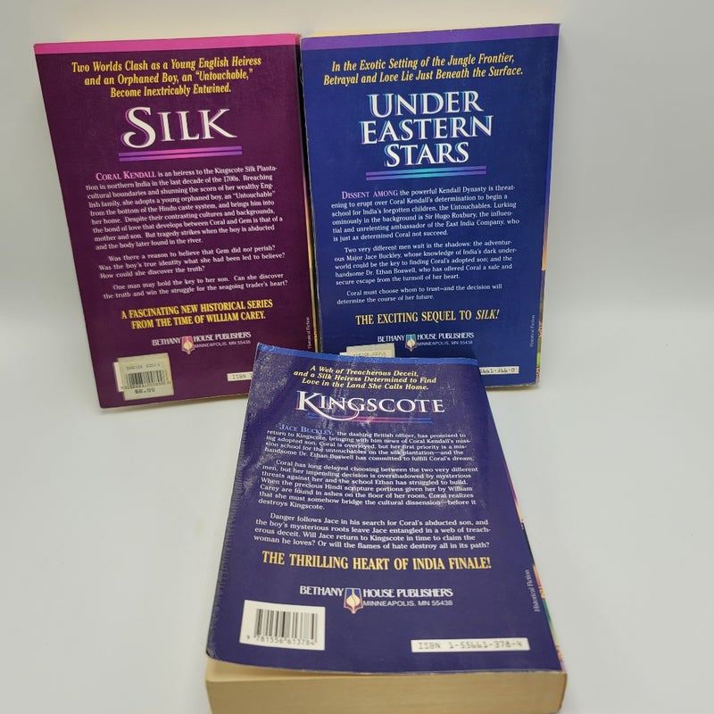 Linda Chaikin Heart of India Series 3 Books Silk Under Eastern Stars Kingscote
