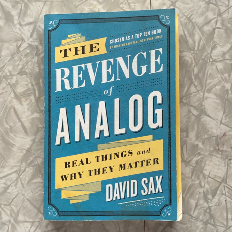 The Revenge of Analog