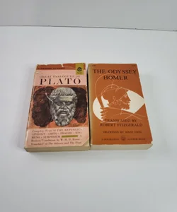 Homer's Odyssey & Great Dialogues of Plato Vintage Bundle