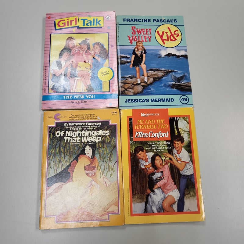 Jessica's Mermaid, Girl Talk, Sweet Valley, Me and the Terrible Two, of Nightingales That Weeps Children Fantasy Bundle 