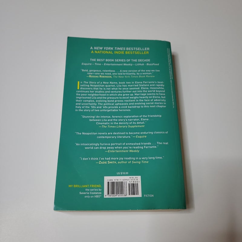 The story of a new name by elena ferrante paperback pangobooks