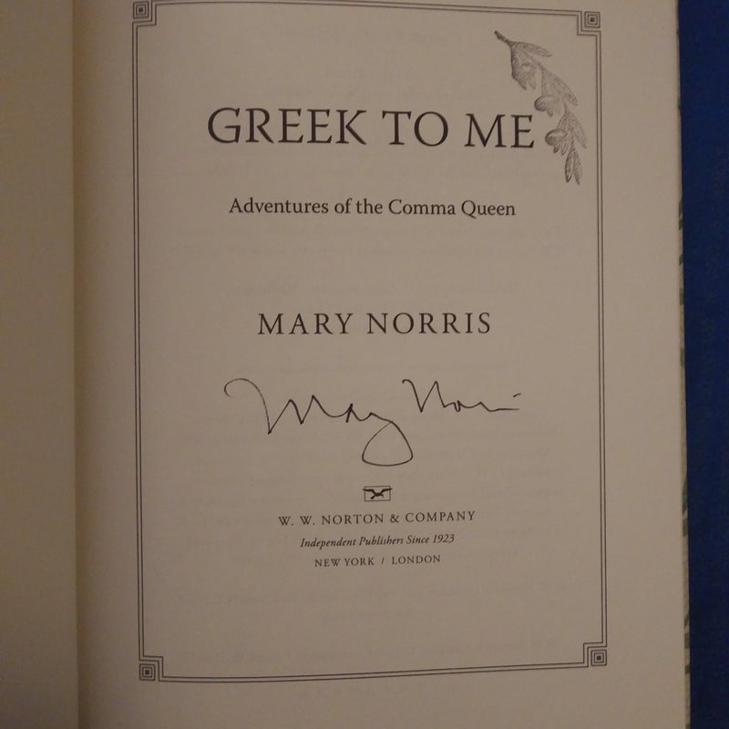 Greek to Me - signed copy