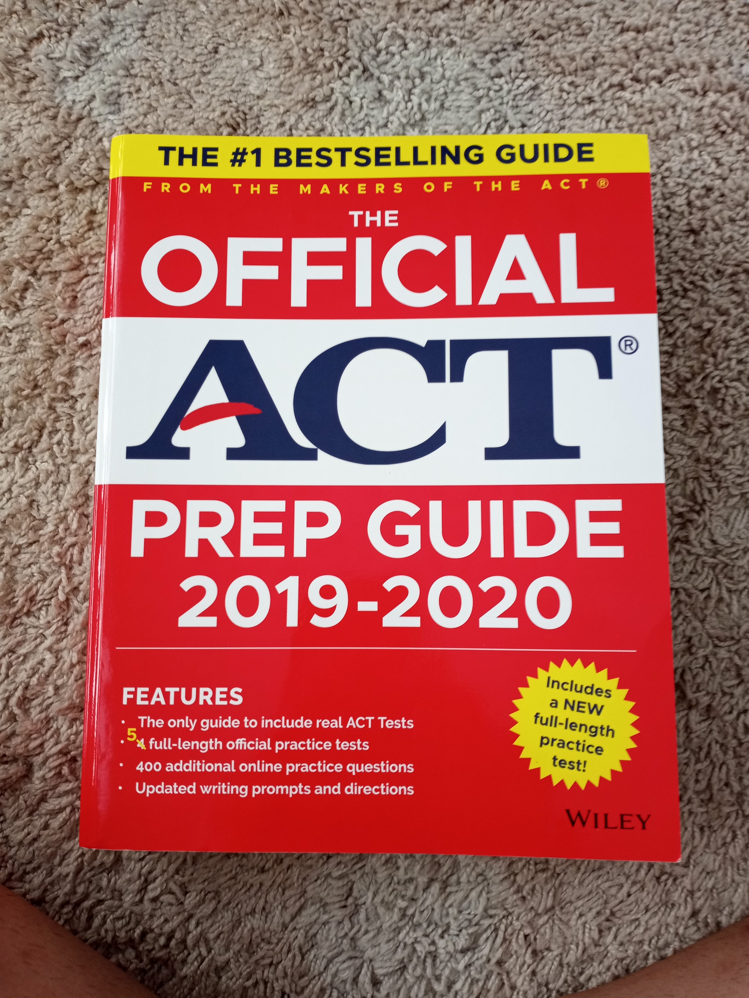 The Official ACT Prep Guide 2019-2020, (Book + 5 Practice Tests + Bonus Online Content)