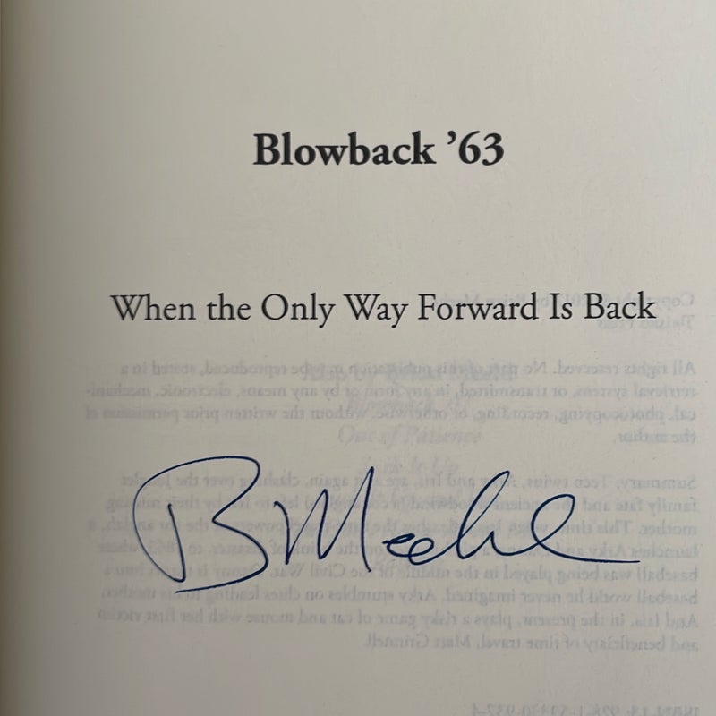 (SIGNED) Blowback ‘63
