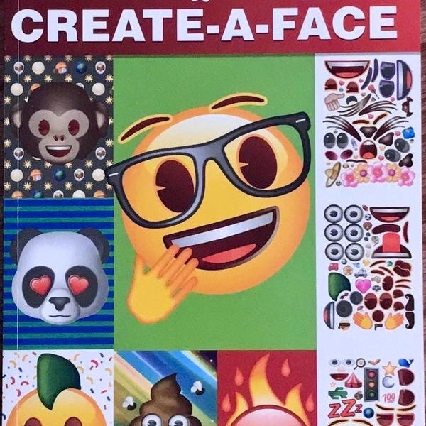 EMOJI Create A Face Sticker Book