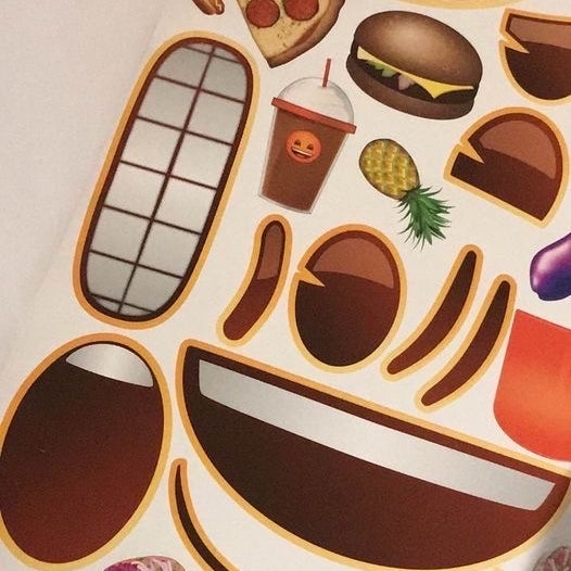 EMOJI Create A Face Sticker Book