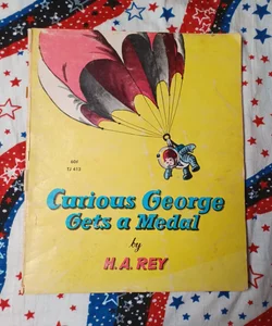 Curious George Gets  Medal 1970 Rare 